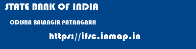 STATE BANK OF INDIA  ODISHA BALANGIR PATNAGARH   ifsc code